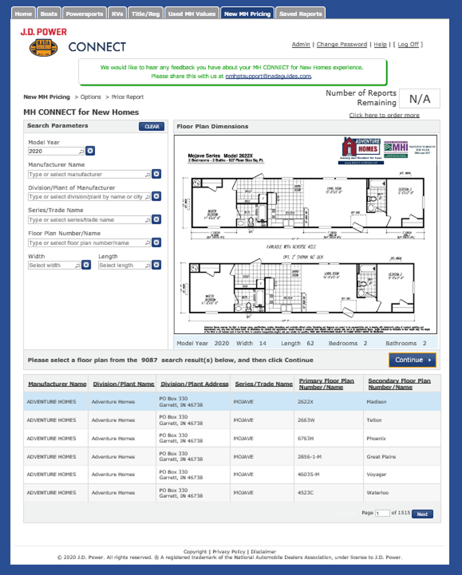 MH CONNECT for New Homes | JDPowerValues
